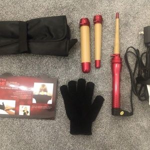 Ultra Chi Orbit 3-in-1 Tourmaline Curling Wand